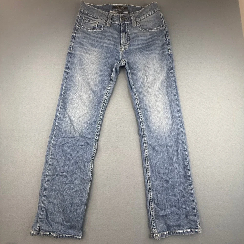 Cody James Jeans Mens 30x30 Blue Western Straight Leg Heavy Stitch Denim